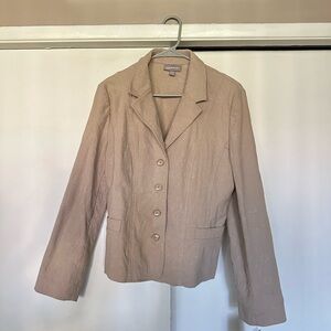 Croft & Barrow Women's Beige Blazer